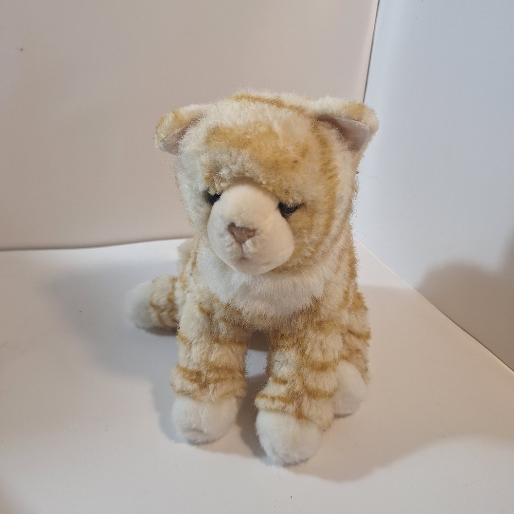 Douglas‎ Cuddle Toy 13" Plush Striped Orange Tabby Cat  Stuffed Animal